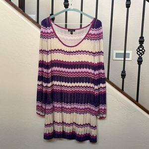 Bebe chevron sweater dress size Small